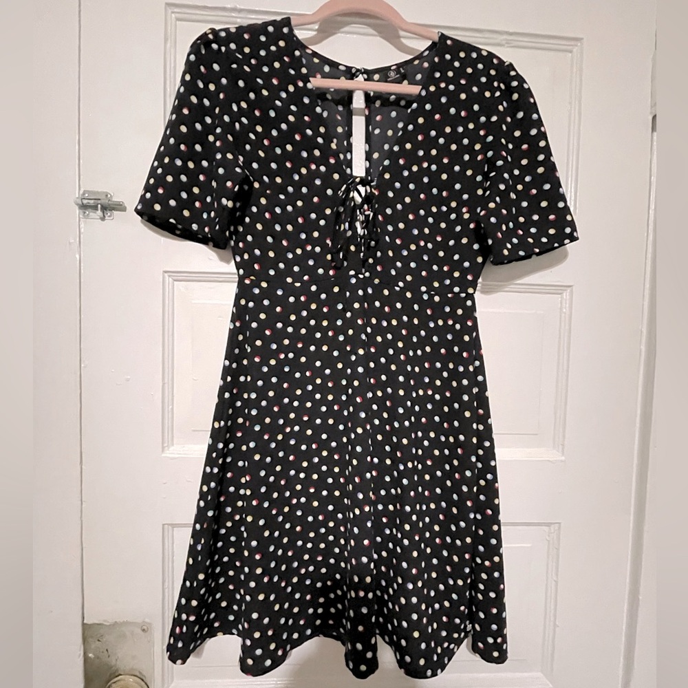 Volcom Polka Dot A-Line Sundress